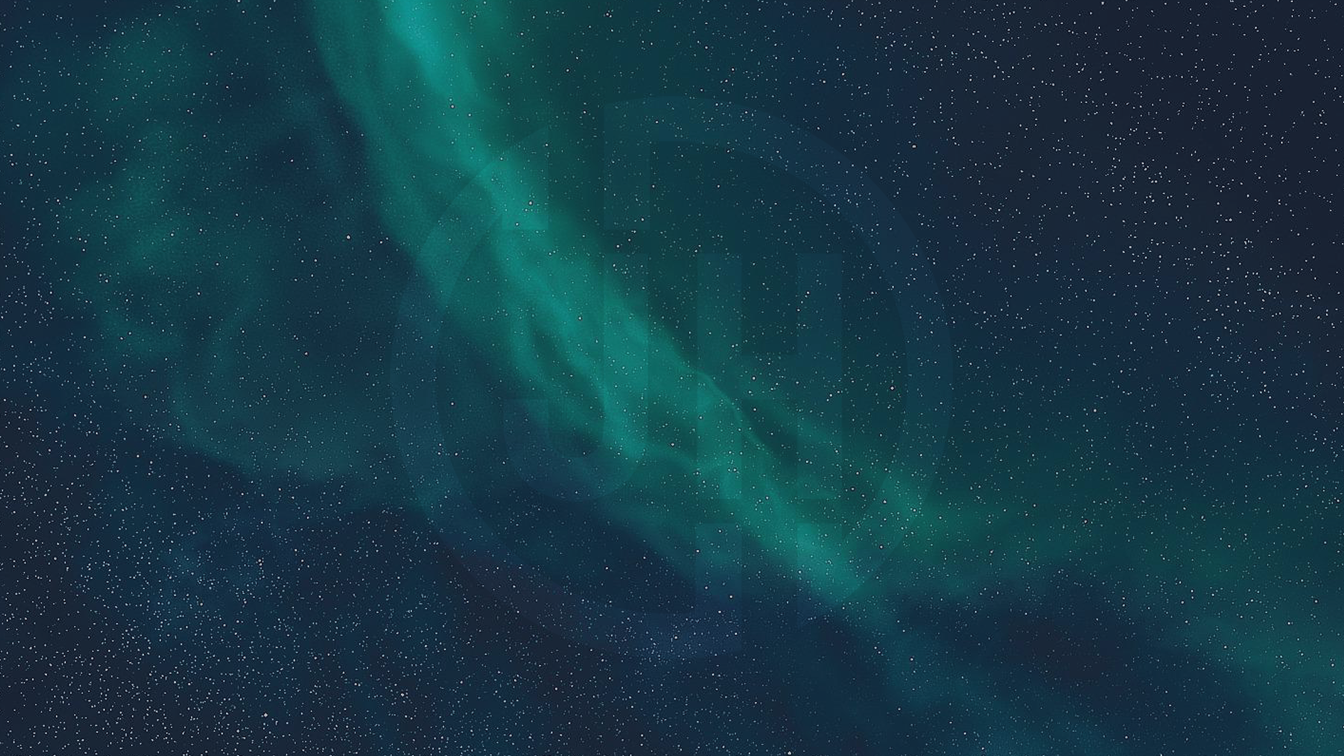 Space Background with Logo in Front